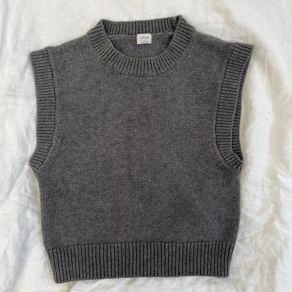 Wilfred Alps Vest by Aritzia, grey size small